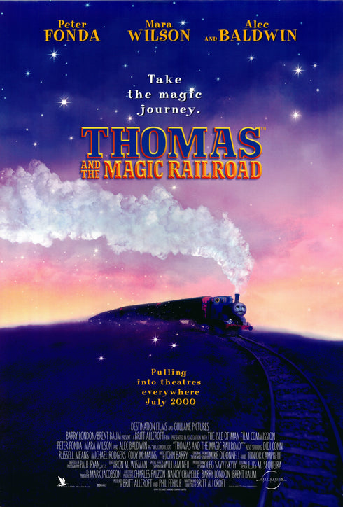 thomas and the magic railroad 2000 advance one sheet poster rolled